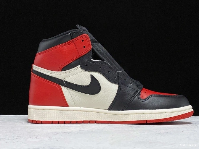 Kick Theory Bred Air 555088-610 Retro OG High 1 Toe Jordan 0715